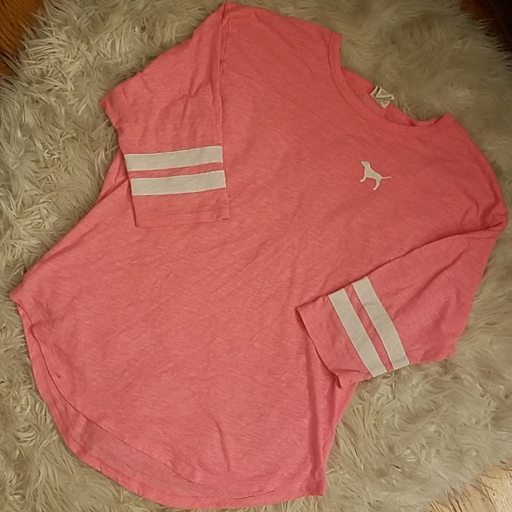 VICTORIAS SECRET PINK NATION FOOTBALL JERSEY